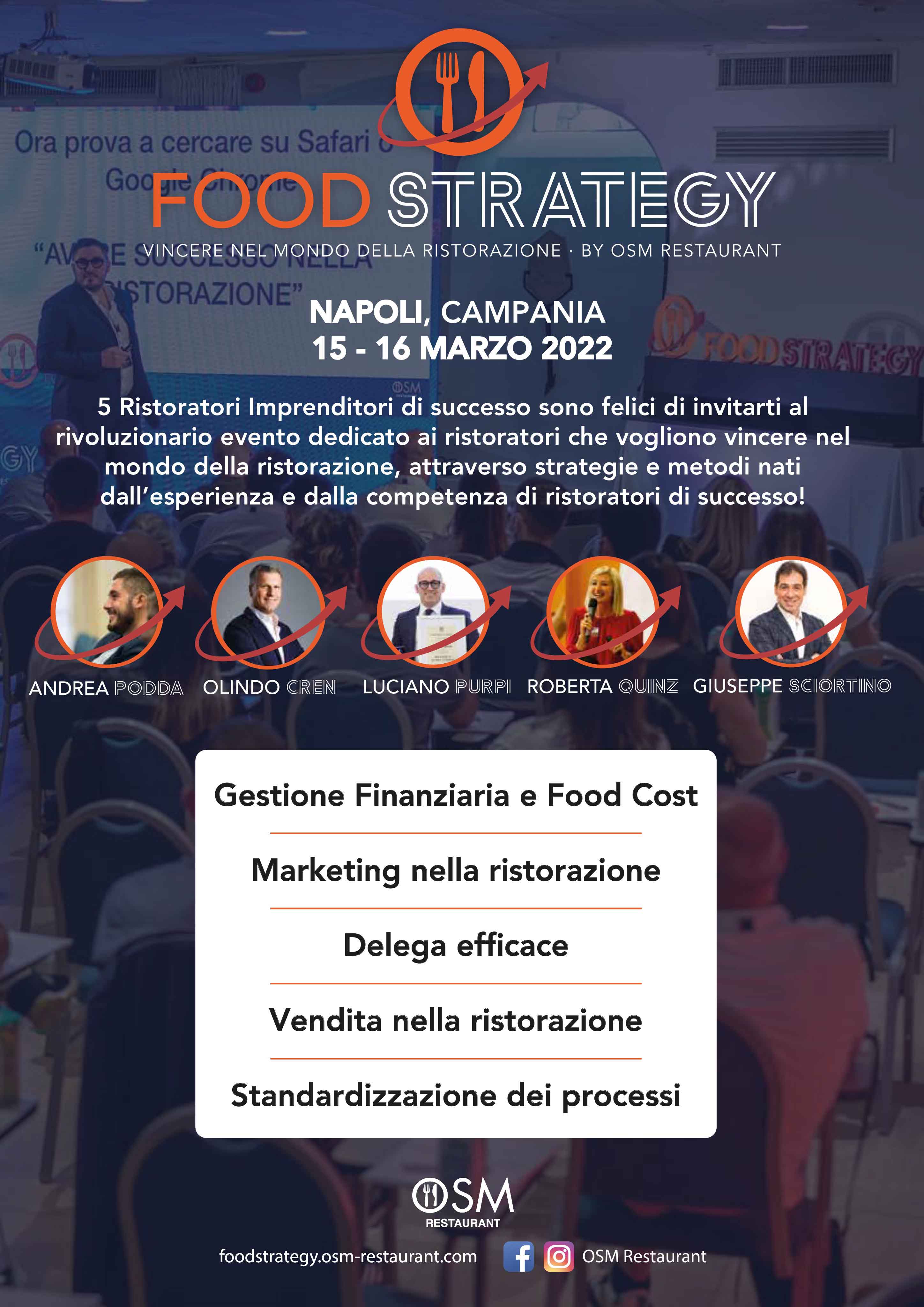 Photo of Food Strategy - 15 e 16 Marzo - Napoli